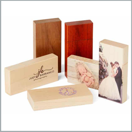 USB FLASH DRIVE - WOOD SQUARE